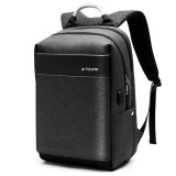 Rucsac laptop 15.6&amp;quot;, casual business, cu port de incarcare USB, Arctic Hunter, 48x32x18 cm, Negru