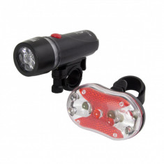 Kit Bicicleta Lampa Frontala LED + Lampa Stop LED, ALPHECCA EOT015