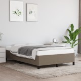 vidaXL Cadru de pat fără saltea, gri taupe, 120x200 cm, textil