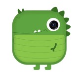 Cumpara ieftin Camera foto-video pentru copii, THD Pixels M2, imprimanta termica, obiectiv frontal 18 megapixeli, obiectiv selfie, verde dinozaur