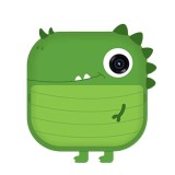 Camera foto-video pentru copii, THD Pixels M2, imprimanta termica, obiectiv frontal 18 megapixeli, obiectiv selfie, verde dinozaur