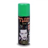 Spray Par Verde cu Glitter Halloween, Carnaval, Petreceri, 125ml - Fixativ Par Unisex