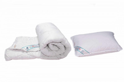 Set pilota 150x200 cm, 200 g si o perna 50x70 cm HypoallergenicMed Somnart, microfibra matlasata Relax KipRoom foto