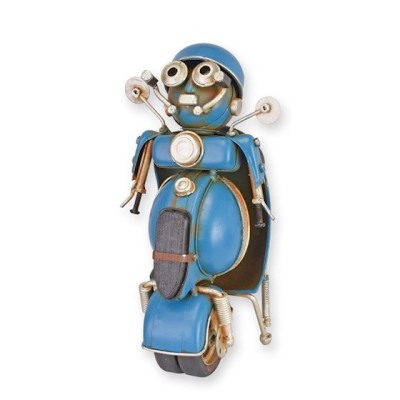 Model robot metal albastru BL-353 foto