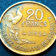 Moneda istorica 20 FRANCI - FRANTA, anul 1952 *cod 2131