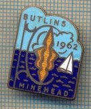 Y 78 INSIGNA - BUTLIN&#039;S -LANT DE PLAJE IN MAREA BRITANIE -PENTRU COLECTIONARI