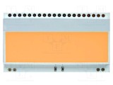Iluminare de fundal LED ambră 55x31x3,6mm DISPLAY VISIONS