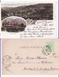 Salutari din Sinaia- Litografie 1896 !!- RR
