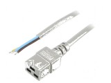 Cablu IEC C19 mamă 3x1,5mm2 3m gri 16A 250V PVC