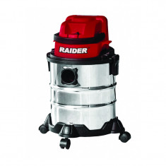 Aspirator umed/uscat Raider, 20 V, Li-Ion, 15 l, 1300 l/min, rezervor otel inoxidabil