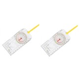 Cumpara ieftin Set 2 busole Chifoom, 12.5 x 6 cm, acril, transparent