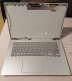 Carcasa completa laptop Asus x409JA, Capace, Palm-rest cu Tastatura, Touchpad