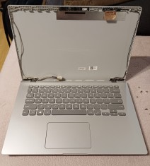 Carcasa completa laptop Asus x409JA, Capace, Palm-rest cu Tastatura, Touchpad