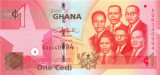 GHANA █ bancnota █ 1 Cedi █ 2007 █ P-37a █ UNC █ necirculata