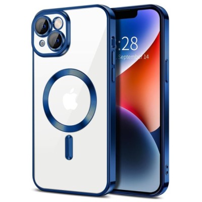 Husa pentru iPhone 14 Plus - Techsuit Luxury Crystal MagSafe - Deep Blue foto