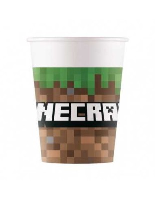 Set 8 pahare MINECRAFT 200 ml foto