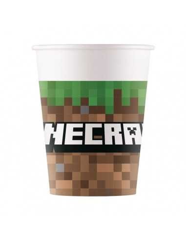Set 8 pahare MINECRAFT 200 ml