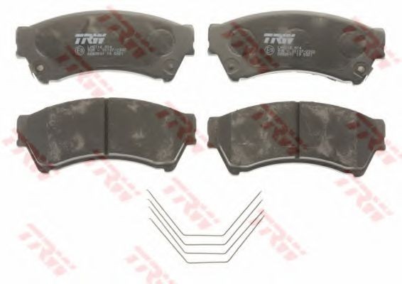 Set placute frana,frana disc MAZDA 6 Hatchback (GG) (2002 - 2008) TRW GDB3501