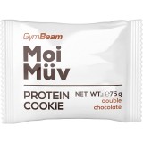 GymBeam MoiM&uuml;v Protein Cookie biscuiți cu proteine aroma Double Chocolate 75 g