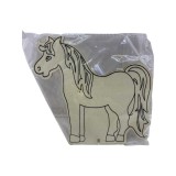 Figurina lemn cu suport si carioci