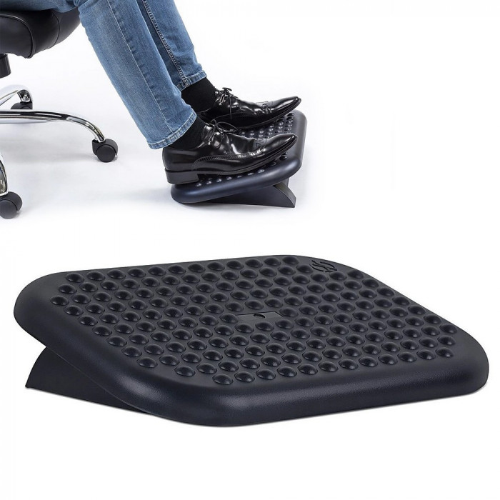 Suport picioare pentru birou design ergonomic unghi 15 grade suprafata antiderapanta