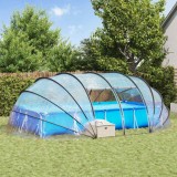 vidaXL Cort pentru piscină Transparent 538 x 440 x 204 cm PVC 42001139