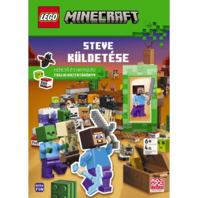 Lego Minecraft - Steve k&amp;uuml;ldet&amp;eacute;se - Kereső &amp;eacute;s matric&amp;aacute;s foglalkoztat&amp;oacute;k&amp;ouml;nyv foto