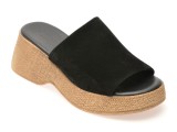 Papuci GRYXX negri, 459862, din piele intoarsa