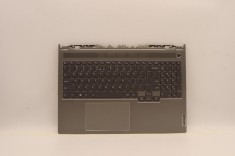 Carcasa superioara cu tastatura palmrest Laptop, Lenovo, ThinkBook 16p G2 ACH Type 20YM, 5CB1D04537, 5CB1D04535, 5CB1D04536, AM2KZ000700, iluminata, M