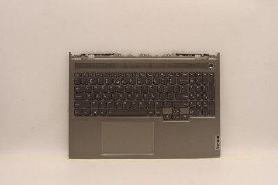 Carcasa superioara cu tastatura palmrest Laptop, Lenovo, ThinkBook 16p G3 ARH Type 21EK, 5CB1J23721, 5CB1J23719, AM2KZ000700, Mineral Grey, layout US foto