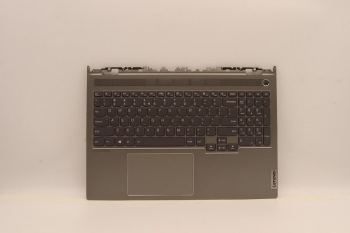 Carcasa superioara cu tastatura palmrest Laptop, Lenovo, ThinkBook 16p G3 ARH Type 21EK, 5CB1J23721, 5CB1J23719, AM2KZ000700, Mineral Grey, layout US