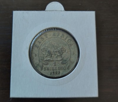 Moneda Africa de Est - 1 Shilling 1923 - Argint slab - An rar foto