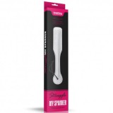 Padela BDSM Lovetoy My Spanker, 32cm, Neopren/Poliester, Negru/Argintiu, Jocuri Fetis