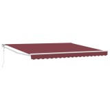 Cumpara ieftin Copertina retractabila automat, visiniu, 400x300 cm