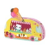 Cumpara ieftin Puzzle Djeco - Masina de inghetata, 16 piese