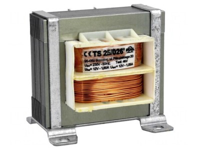 Transformator Alimentare 25VA 230VAC 12V 1,05A TS 25/026 foto