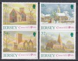 Jersey 1990 - Crăciun - Catedrale, MNH