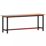 Cumpara ieftin Banc de lucru 220x55x81,5 cm, lemn masiv de fag si metal