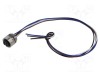 Conector 7/8 soclu mamă 4 pini IP67 drept cu cabluri LUTRONIC 0,5m