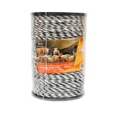 Fir gard electric Thor 500 m, 4 mm, alb-negru, cu insertie SS
