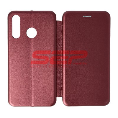 Toc FlipCover Round Huawei P30 Lite Wine foto