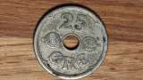 Danemarca - moneda de colectie - 25 ore 1924 semnatura HCN;GJ - superba !, Europa