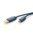 Cablu Profesional 1m mini USB 2.0 - USB Hi-Speed 480Mbit/s OFC cupru, Clicktronic