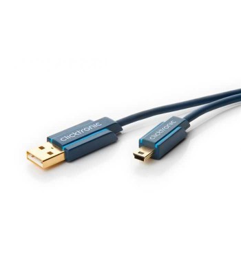 Cablu Profesional 1m mini USB 2.0 - USB Hi-Speed 480Mbit/s OFC cupru foto