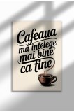 Tablou cu citat amuzant despre bucătărie &ndash; Artă murală cu umor culinar rom&acirc;nesc, poster de gătit pentru o casă confortabilă | A3 (29.7 x 42 cm) - KF-4