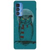 Husa compatibila cu Motorola Edge 20 Lite model Winter Owl, Silicon, TPU, Viceversa, Transparent, Carcasa