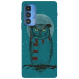 Husa compatibila cu Motorola G20 model Winter Owl, Silicon, TPU, Viceversa, Transparent, Carcasa
