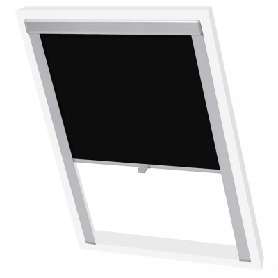 vidaXL Jaluzele opace tip rulou F06, negru foto