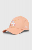 Cumpara ieftin New Era șapcă de baseball din bumbac culoarea portocaliu, cu imprimeu, LOS ANGELES DODGERS