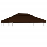 VidaXL Acoperiș de pavilion, 2 niveluri, maro, 4x3 m, 310 g/m&sup2;